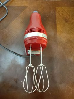 KitchenAid Ultra Power 5-Speed Hand Mixer in classic Empire Red.