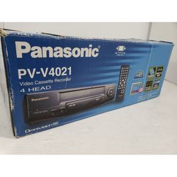 NEW Panasonic PV-V4021 VCR VHS Player 4 head HiFi Stereo ●●OPEN BOX●●NEVER USED●