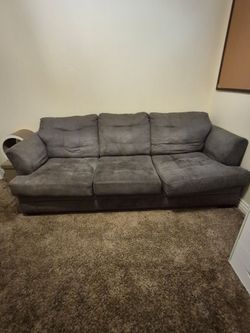 Dark green sofa