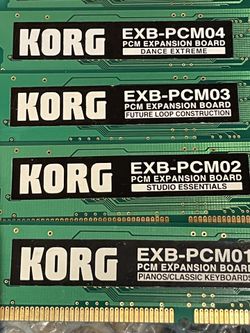 KORG EXB-PCM CARDS 01/02/03/04/05/06/07/08 FOR TRITON CLASSIC