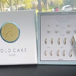 Gold Cake Earing Sets 