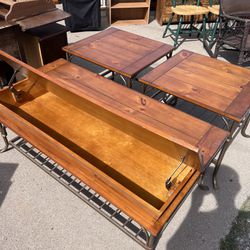 3 Pc Coffee Table with Two End Tables