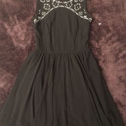 Prom Dress short black flowy dress