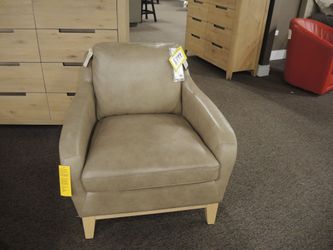 Leather Italia USA Cammack Sand Brown Leather Chair - Sand Brown | Armchair