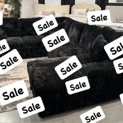 Brand New Corduroy Sectional- Buy Now Pay Later 
