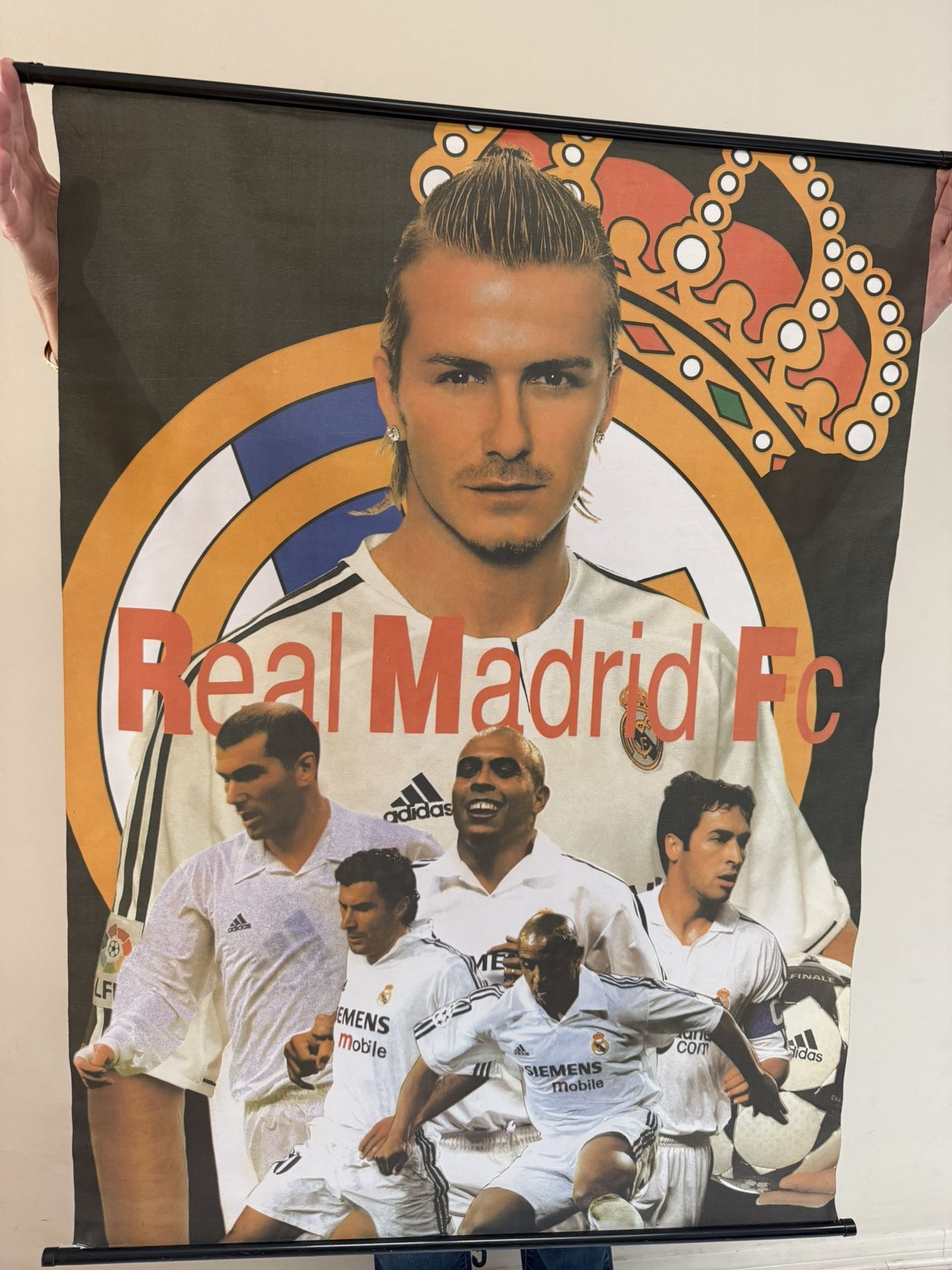 Vintage Real Madrid Poster On Cloth