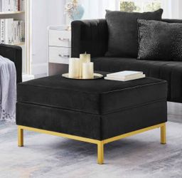 Brand New Velvet Ottoman 