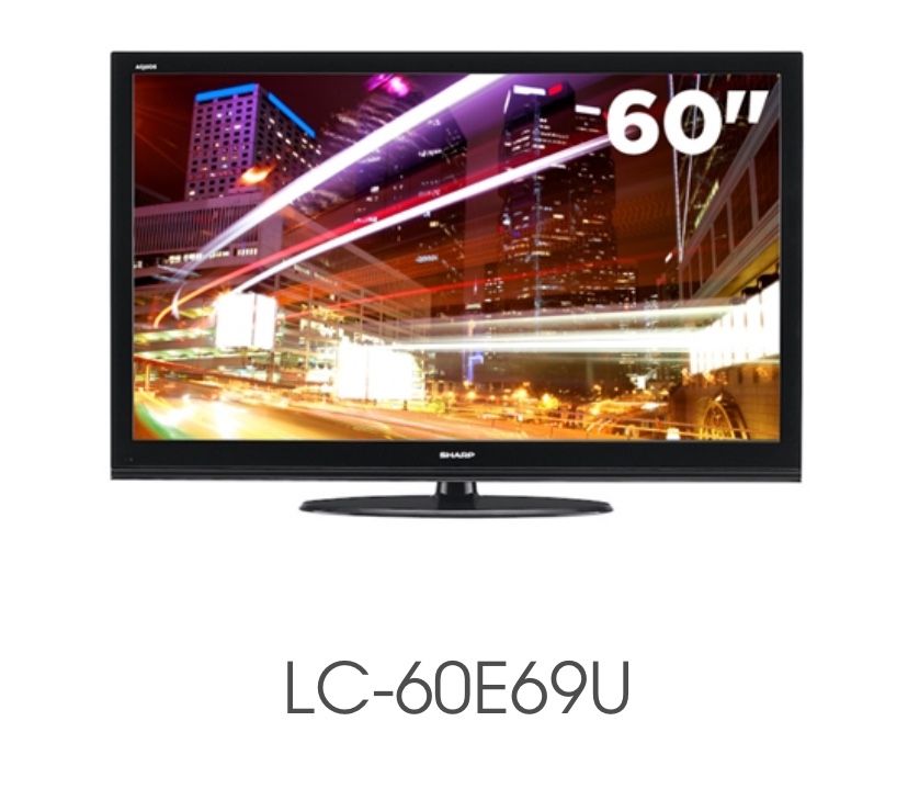 Sharp 60” LCD TV with speakers bundled