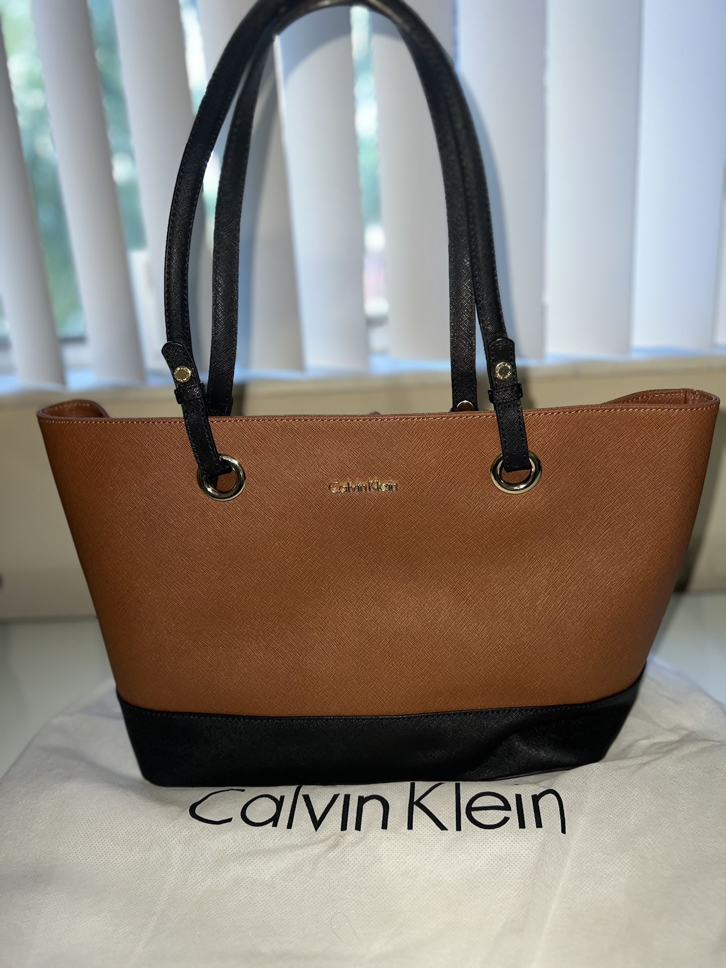 Calvin Klein Saffiano Leather Tote