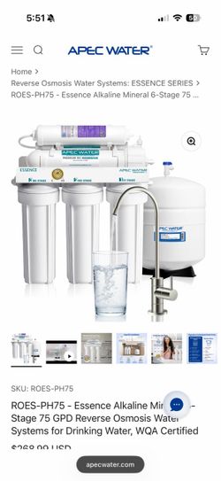 APEC WATER filtration system