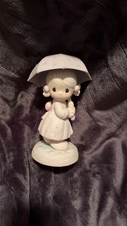 1995 Precious Moments "April" Calendar Girl Figurine
