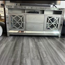  Buffet Table TV Console grey Mirror