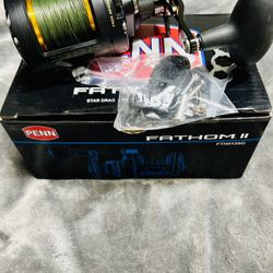 Penn Fathom II 12SD Like New Fishing Reel $280
