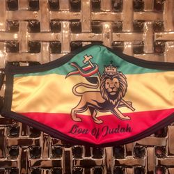 Rasta Lion of Judah face mask