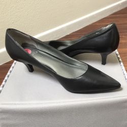 Black, Leather  Shoes