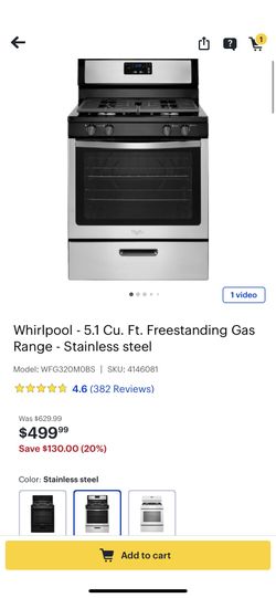 Whirlpool stove