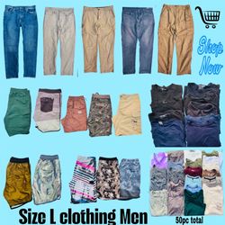 Men’s Clothing Size Large T-Shirts, Muscle T-Shirt, Shorts, Pants , Hoodie