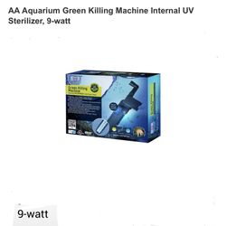 Internal 9 watt sterilizer for fish tank water