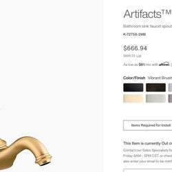 Kohler Artifacts Tea Design