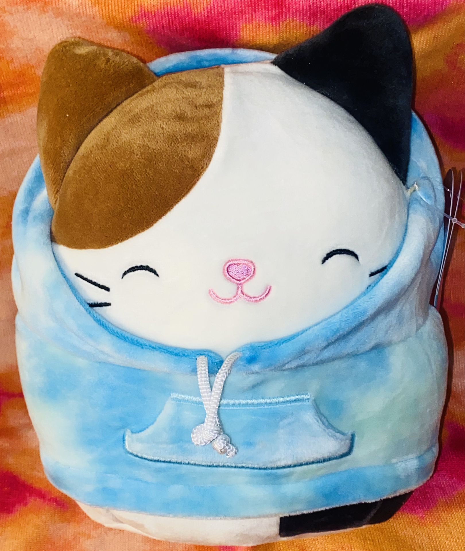 🟤🐱🔷🐈⚫️🎀✨SQUISHMALLOWS 12” (CAM)THE CAT🐈HOODIE SQUAD PLUSH STUFFED TOY💕🦋🟤🐱🤍🐈✨