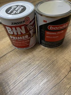 Zinsser Bin Primer Alcohol Based Gallon And Bondo All Purpose Filler