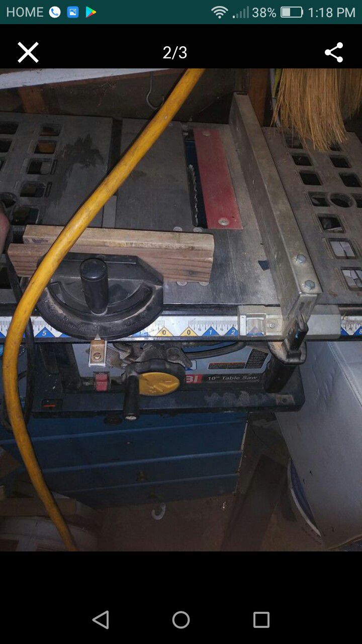 Table saw 10" with stand