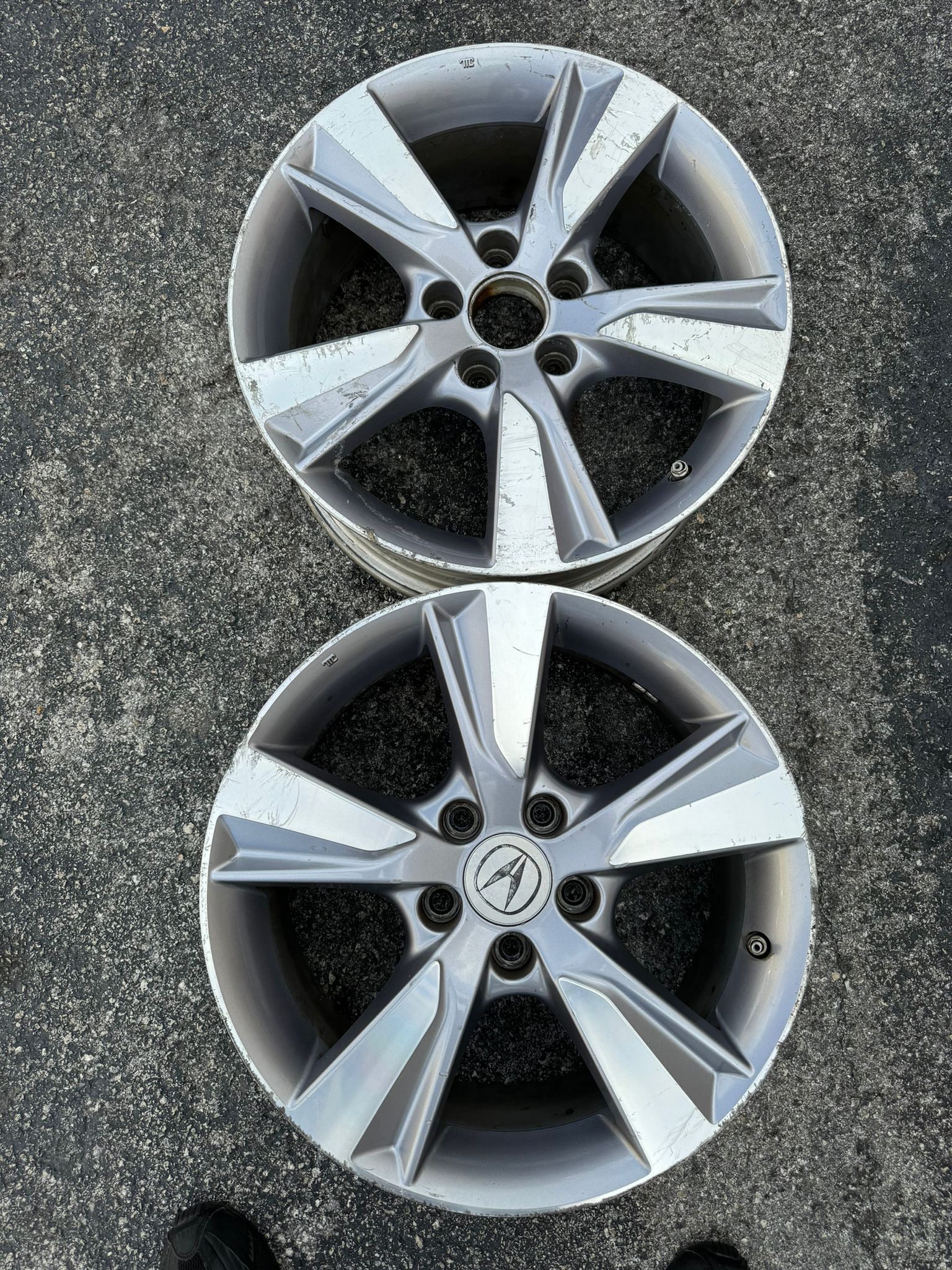 2 Spare Rims 17 Acura 5 Lugs 114.3 mm