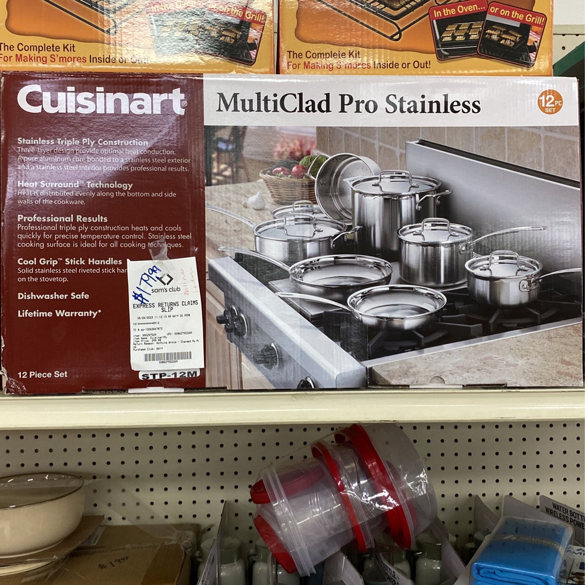 Stainless Steel Cuisinart 12 Piece Pot Pan Set