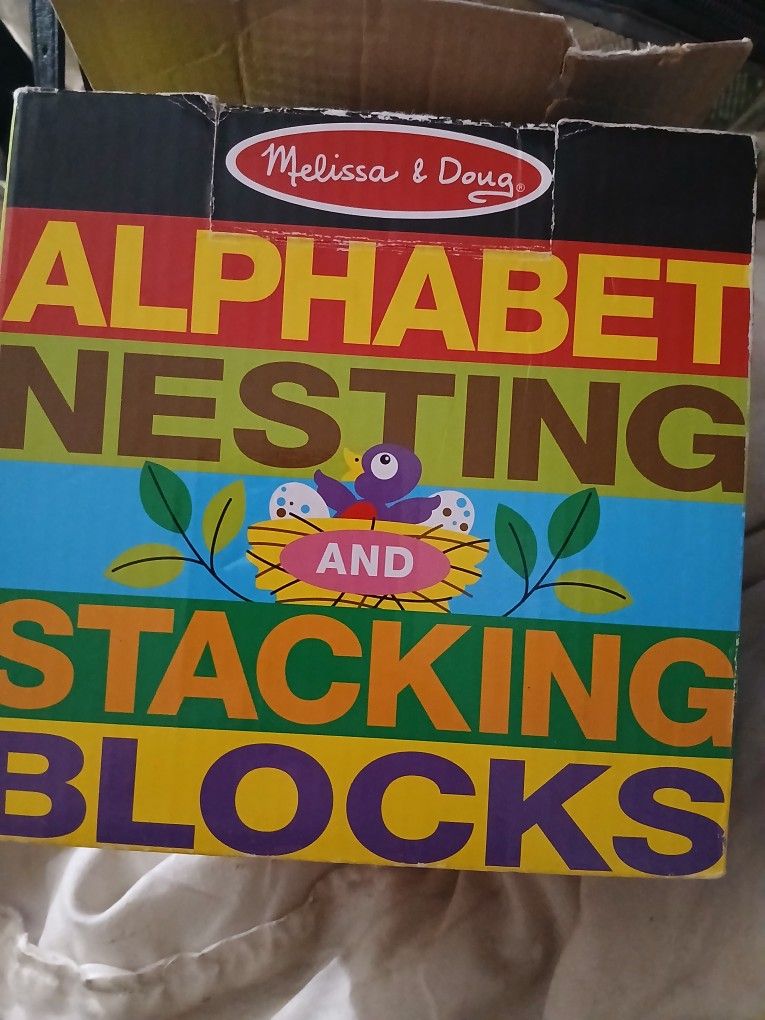 Alphabet Nesting And Stacking Blocks