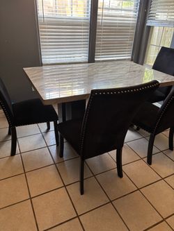 Dining table with chairs