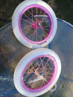 14 inch Hello Kitty bike tire set