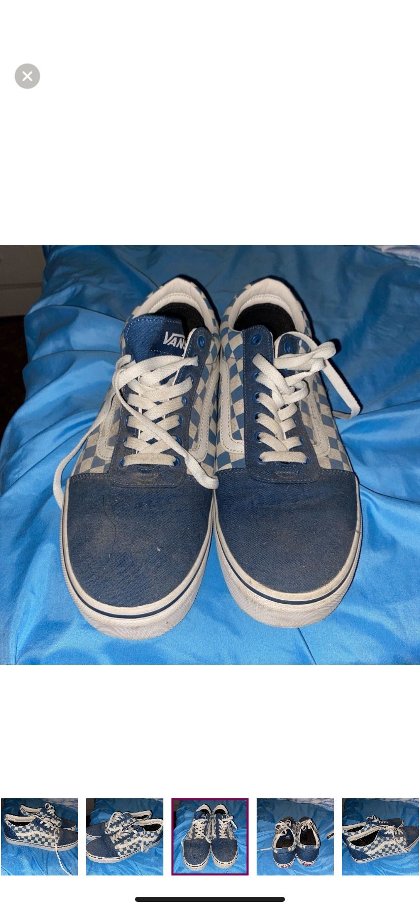 Vans Old School Blu Checkerboard