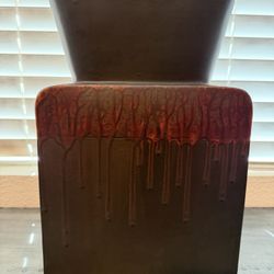 PIER 1 – BROWN DRIP STAIN VASE