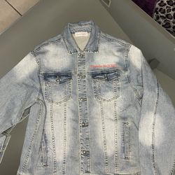 ❤️‍🔥❤️‍🔥Costumize Distressed Alexander McQueen Denim jacket❤️‍🔥❤️‍🔥