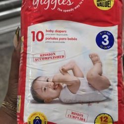 $5 NEW DIAPERS - SIZE 3 - UNOPENED