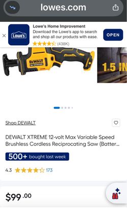 Brand new 12v dewalt recirculating saw  tool only