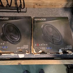 Pair Of Kenwood Excelon 12-in Subwoofers/ Speakers