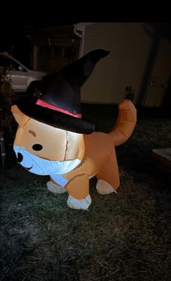 Halloween inflatable dog