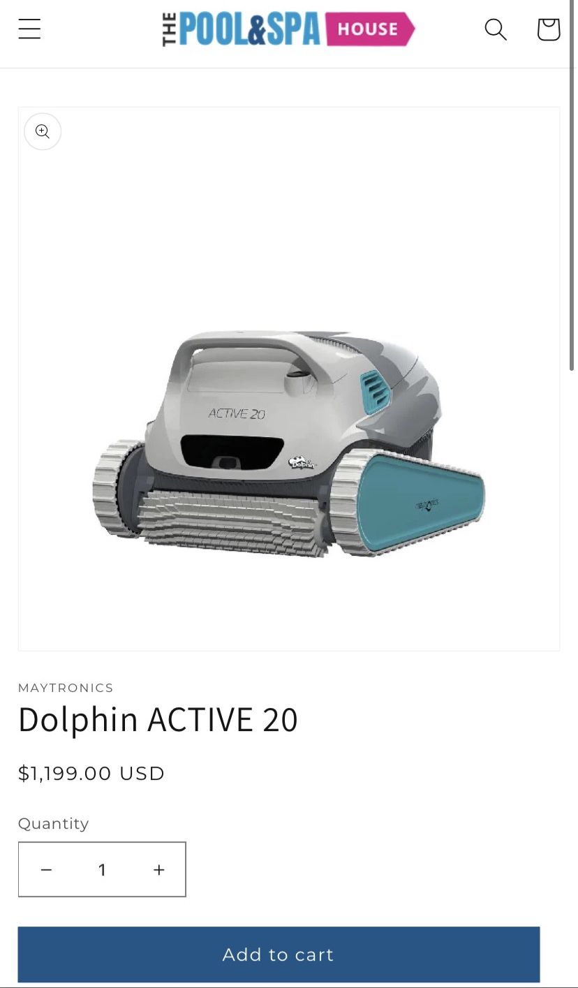 Dolphin Active 20 Robotic Pool Cleaner