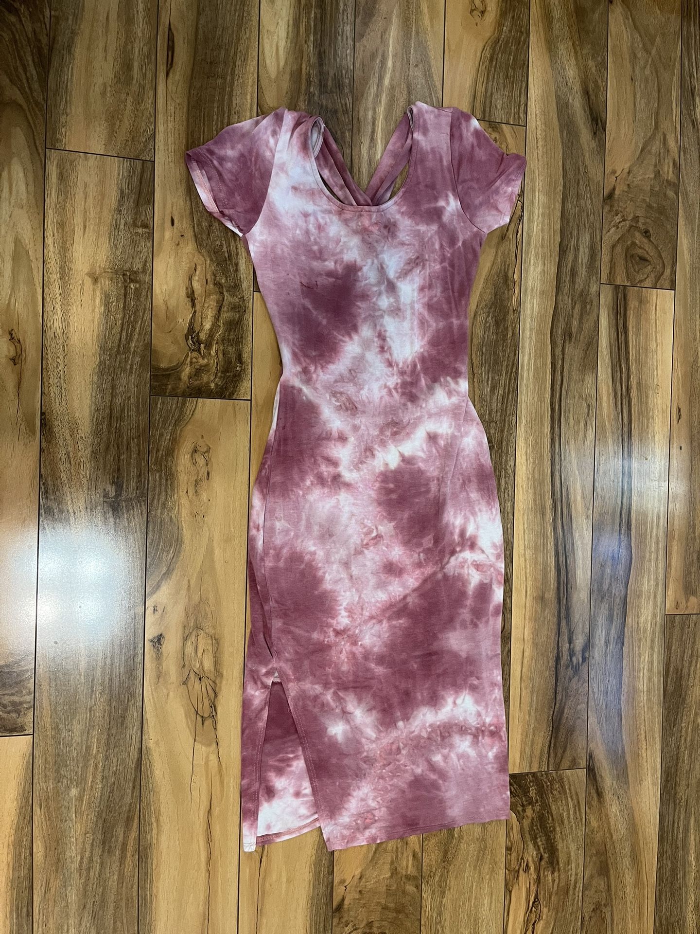Pink Tie Dye Dress