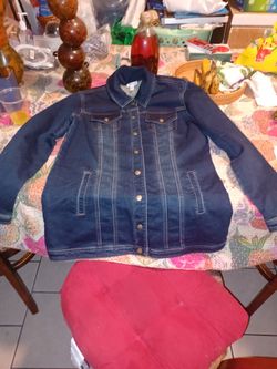 Tribal Jeans Jacket Para Mujer Nueva Size  L