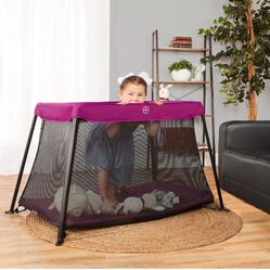 Dream On Me Lightweight, Portable, And Easy To Carry Baby Play Yard In Pink 