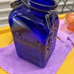 Cobalt Blue Chunk Canisters 