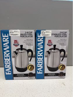 Farberware 2–8 Cup Stainless Steel Percolator