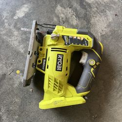 Ryobi jig saw comes as is no battery