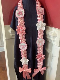 Breast Cancer Awareness Ribbon Lei