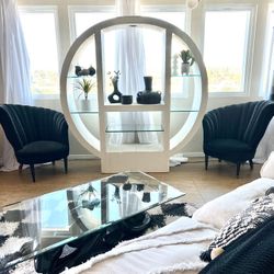 Monumental Postmodern Plaster Display Shelf / Sculptural Étagère – 1980s