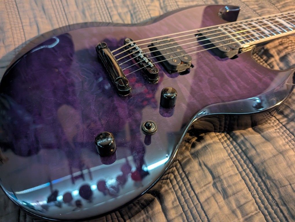 Ltd By ESP Viper-1000 Purple Quilted Maple