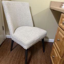 Light Grey Vanity Chair