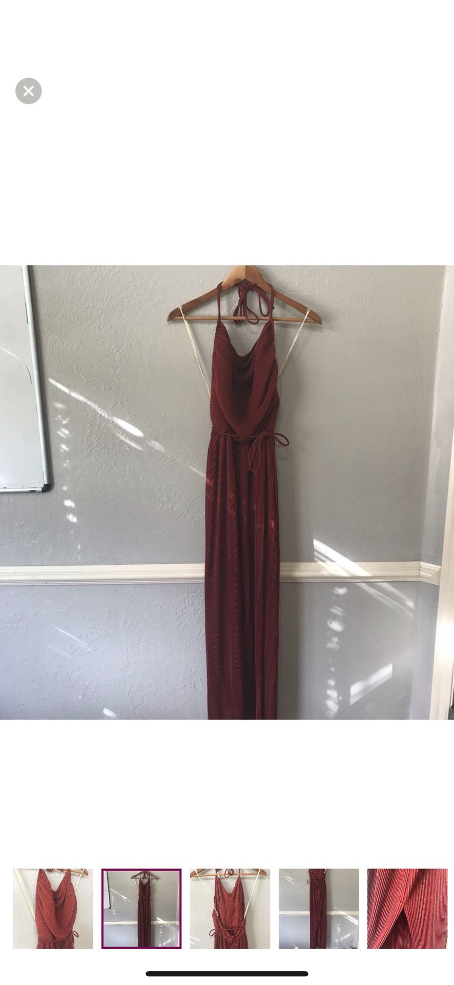 Vintage Jack Hartley Halter Maxi Dress